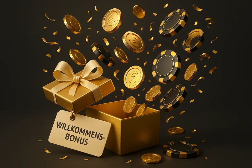 Online Casino Willkommensbonus ohne Einzahlung - Spieler freut sich über kostenloses Startguthaben